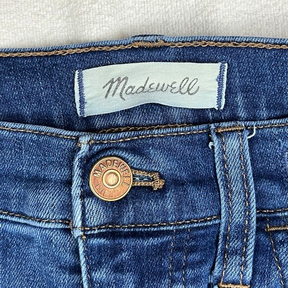 Madewell 9" Mid-Rise Skinny Patty Wash Blue Jeans Size 27 Stretch Denim M3003 - Picture 5 of 16